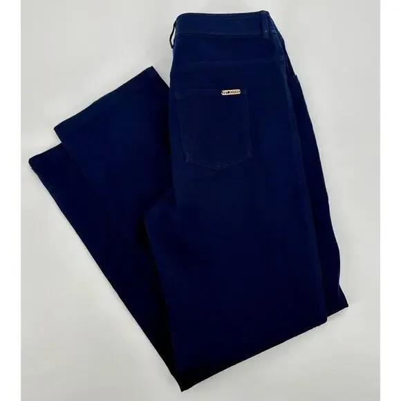 St. John Collection Twill Straight Leg Pant Size 6 Navy - Picture 9 of 10